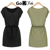 Georgina Short Sleeve Plain Dress