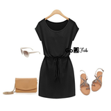 Georgina Short Sleeve Plain Dress