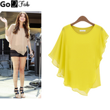 Selena Gomez Chiffon with Ruffles Tops