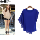 Selena Gomez Chiffon with Ruffles Tops