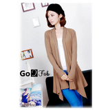 Kathrine Korean Asymmetric Long Cardigan Sweater