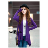 Kathrine Korean Asymmetric Long Cardigan Sweater