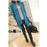 Kathrine Korean Asymmetric Long Cardigan Sweater